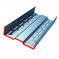 Термопрофиль оцинкованный усиленный П-образный 150x45-1,2